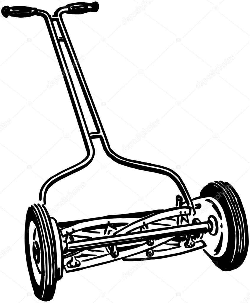 Drawing of lawnmower hires stock photography and images  Alamy