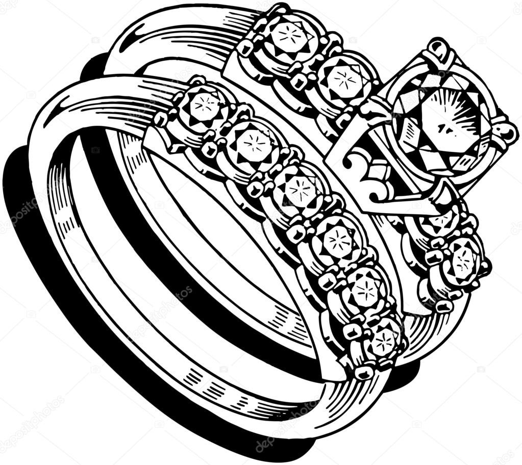 Ladies Wedding Ring Set