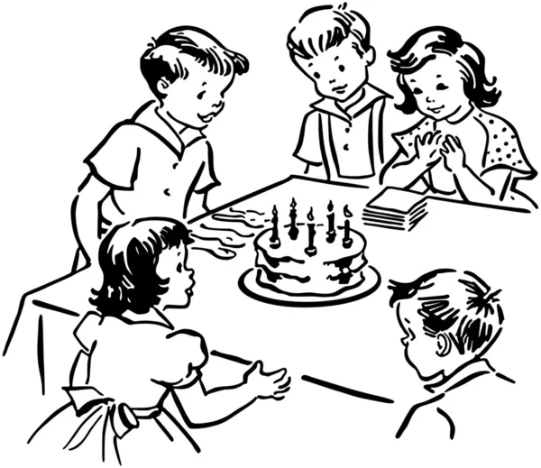 Childrens verjaardagspartij — Stockvector