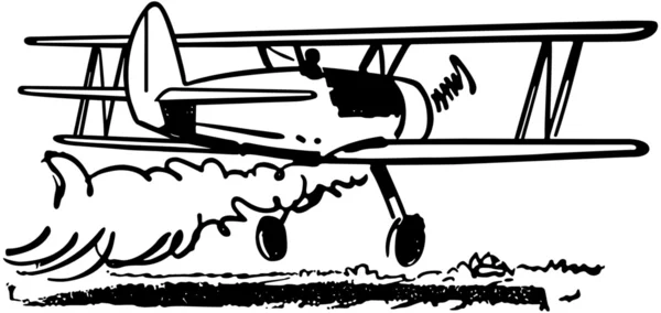 Illustration des fliegenden Flugzeugs — Stockvektor