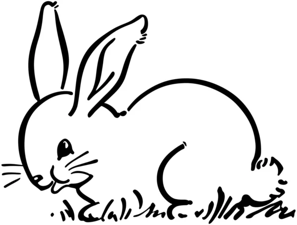 Illustration Dessiné lapin mignon — Image vectorielle