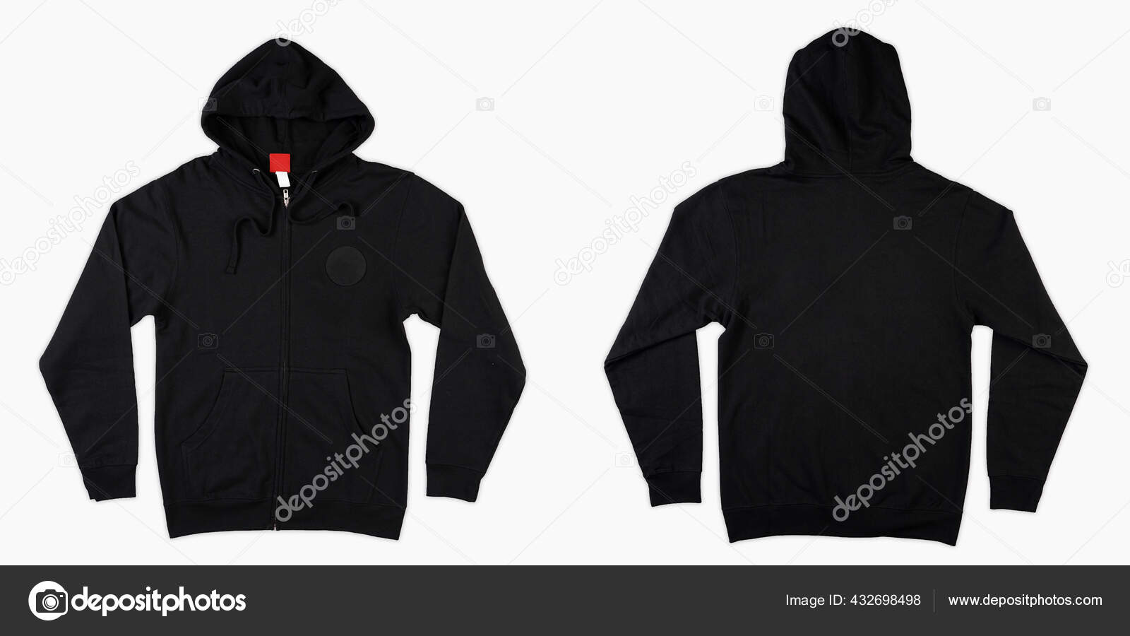 Blank Black Male Hooded Sweatshirt Long Sleeve Clipping Path Mens Intended For Blank Black Hoodie Template