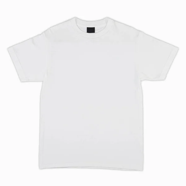 Blank Shirt Color White Template Front Back View Blank Shirt — 스톡 사진