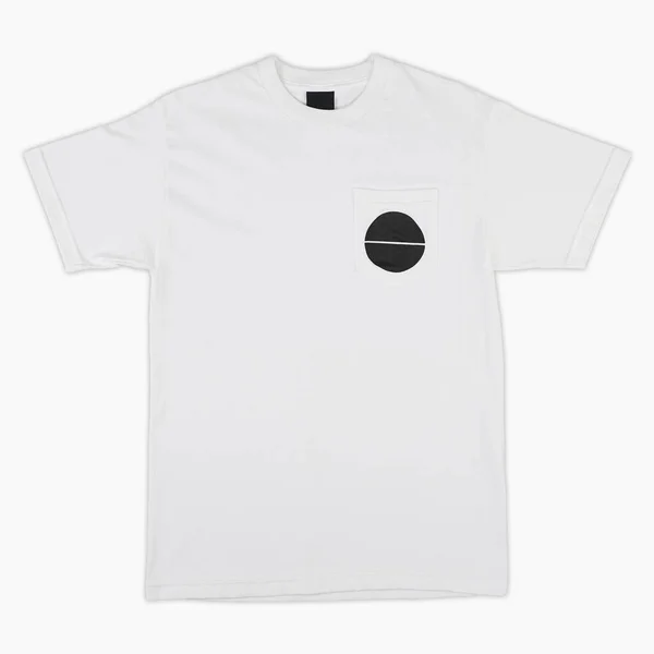 Blank Shirt Color White Template Front Back View Blank Shirt — 스톡 사진