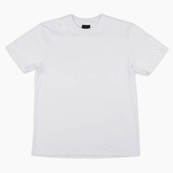 Blank Shirt Color White Template Front Back View Blank Shirt — 스톡 사진