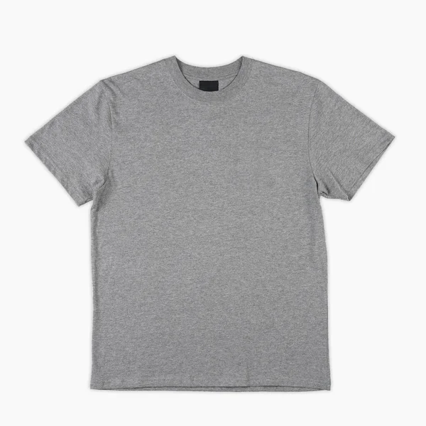 Blank Shirt Color Gray Template Front Back View Blank Shirt — 스톡 사진