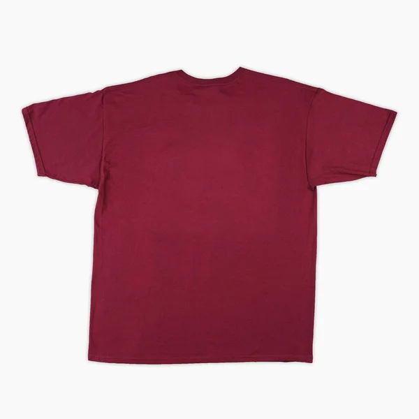 Blanco Shirt Kleur Rood Template Voor Achteraanzicht Blanco Shirt Sjabloon — Stockfoto