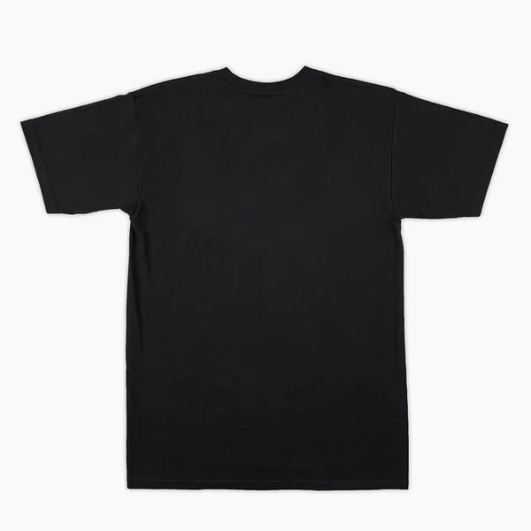 Blank Shirt Color Black Template Front Back View Blank Shirt — 스톡 사진