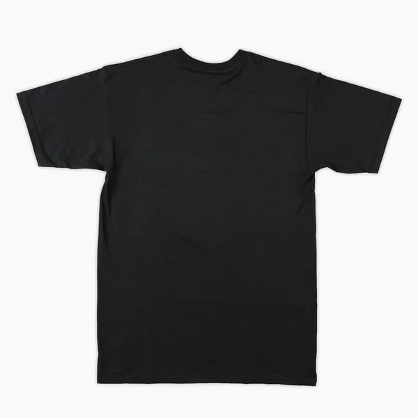 Blank Shirt Color Black Template Front Back View Blank Shirt — 스톡 사진