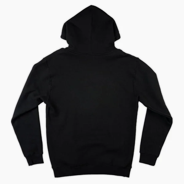 Blanco Zwarte Mannelijke Capuchon Sweatshirt Lange Mouw Met Clipping Pad — Stockfoto