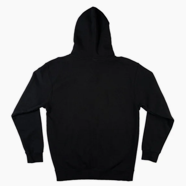Blanco Zwarte Mannelijke Capuchon Sweatshirt Lange Mouw Met Clipping Pad — Stockfoto