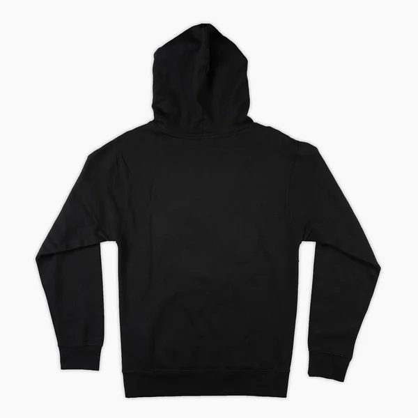 Blanco Zwarte Mannelijke Capuchon Sweatshirt Lange Mouw Met Clipping Pad — Stockfoto