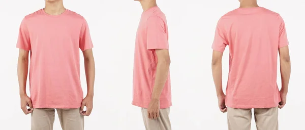 Μακρύ Μανίκι Shirt Μπροστά Και Πίσω Μοντέλο Mockup Για Premium — Φωτογραφία Αρχείου