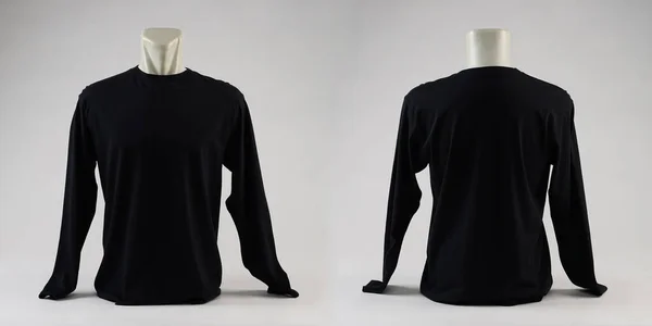 Front view of the plain t-shirt template and back view. a plain t-shirt taken from the top view. isolated blank t-shirt set, t-shirt mockup for print. Suitable for your advertising space.