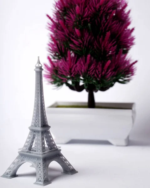 Miniature Eiffel Tower Made Using Printing Machine Eiffel Tower Monument — Stock Photo, Image