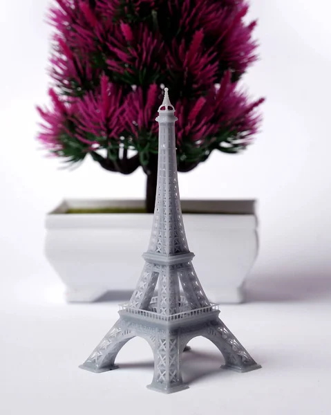 Miniature Eiffel Tower Made Using Printing Machine Eiffel Tower Monument — Stock Photo, Image