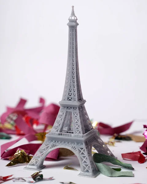 Miniatur Menara Eiffel Dibuat Menggunakan Mesin Cetak Menara Eiffel Adalah — Stok Foto