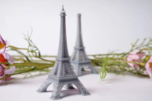 Miniature Eiffel Tower Made Using Printing Machine Eiffel Tower Monument — Stock Photo, Image