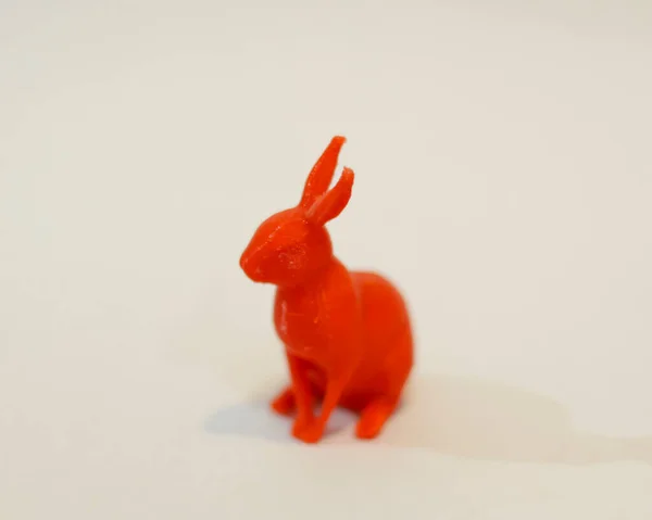 Der Cnc Router Hat Die Form Eines Roten Kaninchens Design — Stockfoto