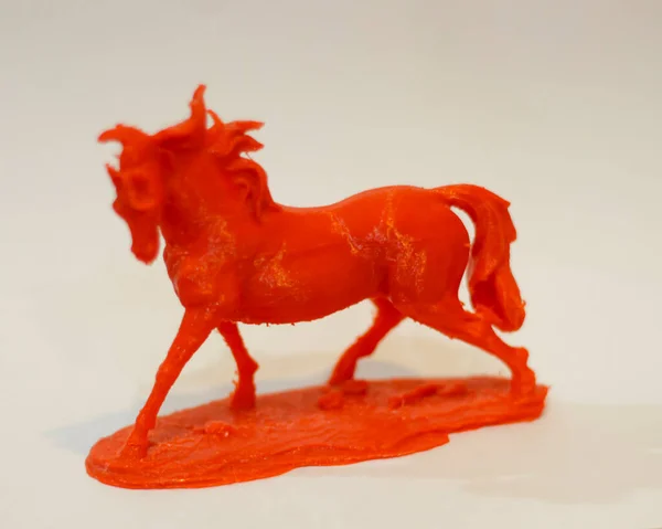 Cnc Router Tvaru Červeného Koně Design Plastu Miniaturní Zvířata Jsou — Stock fotografie