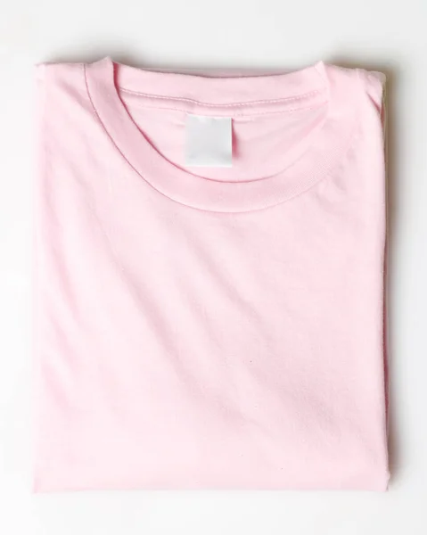 Pink Plain Shirt Mockup Template Plain Shirt Isolated White Background — Stock Photo, Image