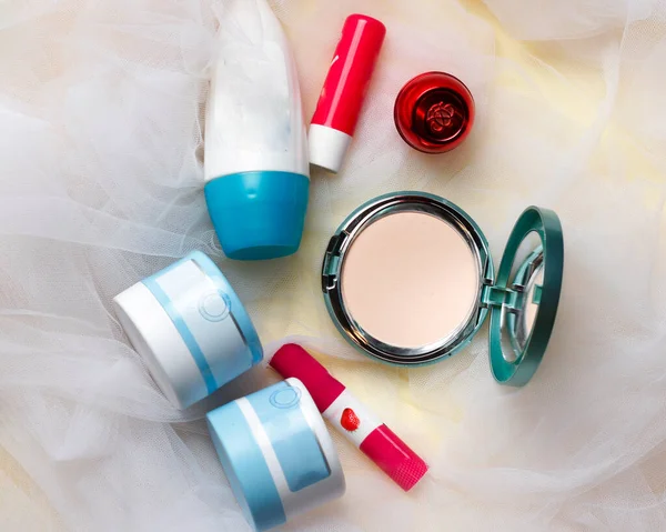 Makeup tools to make your face look more beautiful and charming. Initially, makeup was identical with women. In line with the times, makeup has become very popular for all genders. Focus blur.