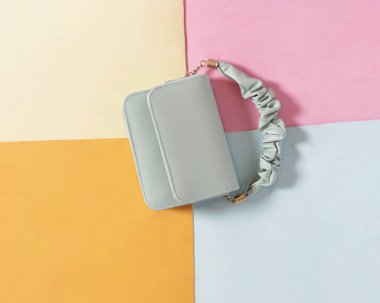 Pastel yeşil kadın çantası zarif bir izlenim yaratıyor. Resmi etkinliklere katılmak ya da aile ve arkadaşlarla takılmak için çok uygun. Basit bir tasarımı olan bir çanta. Çanta modeli..