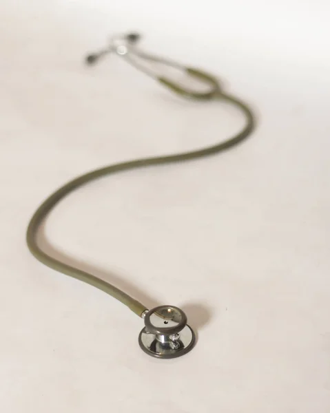 Stetoskop Modeli Araç Vücuttaki Sesleri Dinlemeyi Sağlar Akciğer Sesleri Kalp — Stok fotoğraf