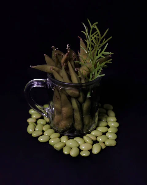 Una Maqueta Frijoles Koro Los Frijoles Koro Son Alimento Que — Foto de Stock