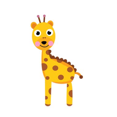 zürafa illüstrasyon vektör