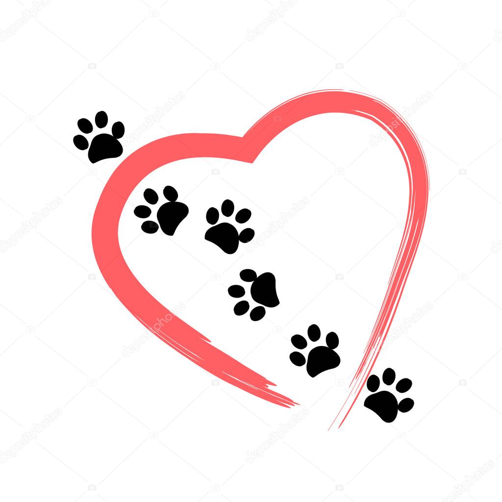Free Free Dog Paw Heart Svg 670 SVG PNG EPS DXF File