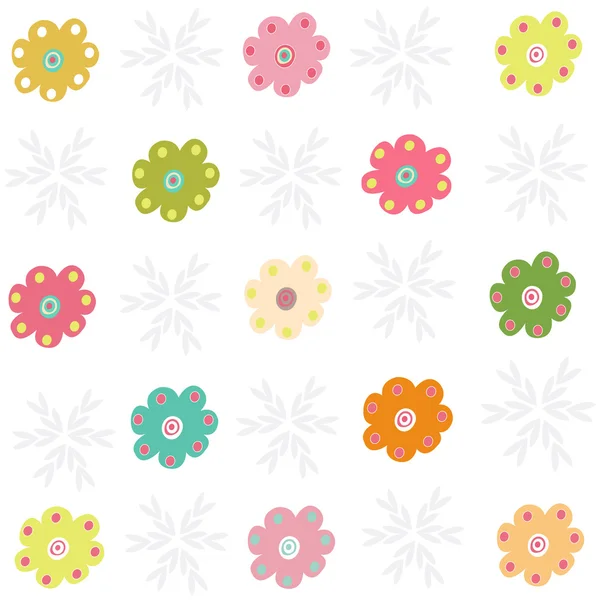 Coloridas flores vector — Archivo Imágenes Vectoriales