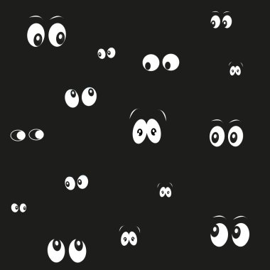 Koyu renk gözleri vektör arka planda parlıyor