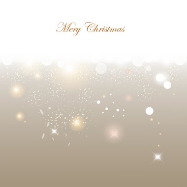 Soyut Noel bokeh, kar taneleri ve açık renkli vektör