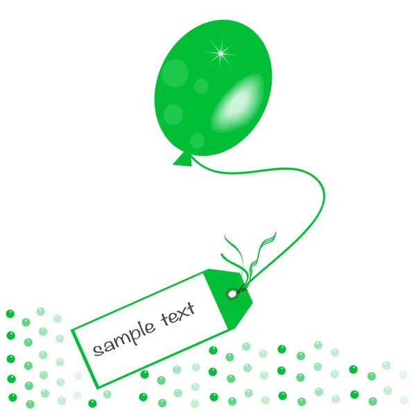 Πράσινο μήνυμα ballon διάνυσμα φόντο — Διανυσματικό Αρχείο