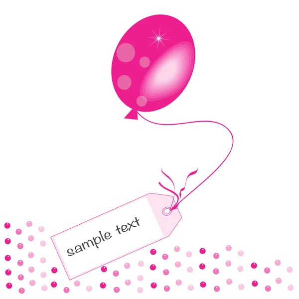 Pink message ballon vector background — Stock Vector