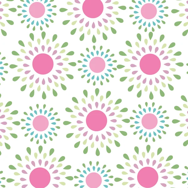 Vector de patrón floral de primavera simple sin costuras — Archivo Imágenes Vectoriales