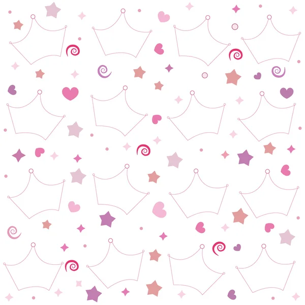 Princess background with crown vector Royalty Free Stock Illustrations