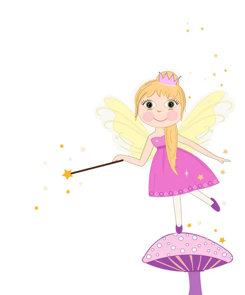 Beautiful fairy girl vector — стоковый вектор
