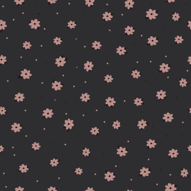 Şirin, küçük ölçekli, dikişsiz kumaş deseni 2. Vektör illüstrasyonu