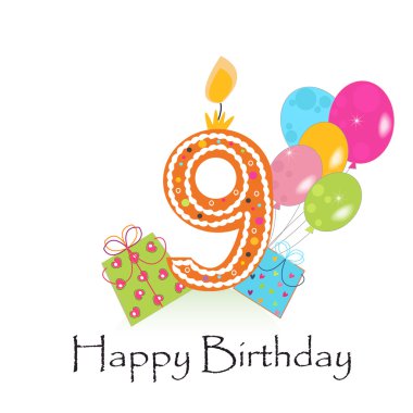 Download Ninth Birthday Free Vector Eps Cdr Ai Svg Vector Illustration Graphic Art
