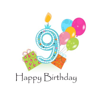 Download Ninth Birthday Free Vector Eps Cdr Ai Svg Vector Illustration Graphic Art