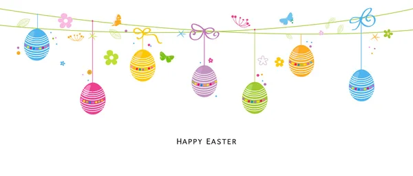 Colorful egss easter background vector — Stock Vector