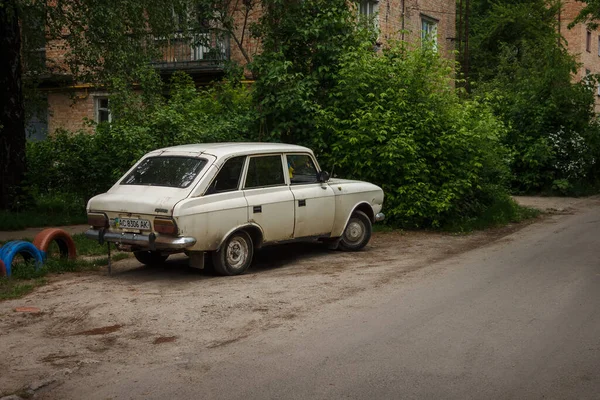 Lutsk Ucrânia Maio 2020 Carro Antigo Soviético Izh 21251 Combi — Fotografia de Stock