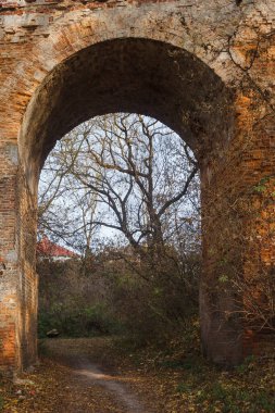 Viyadük kemerinin görüntüsü. Ukrayna