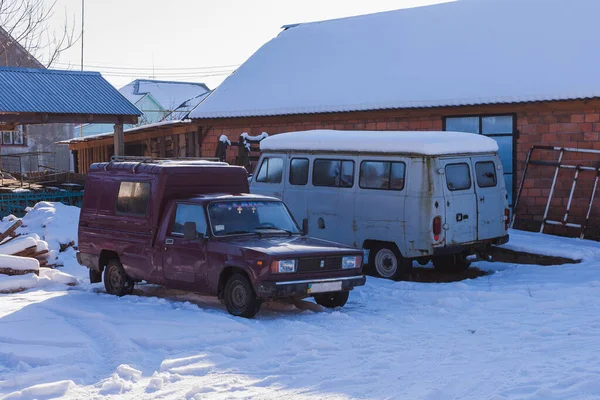 Stara Vyzhivka Ukraine January 22Th 2021 Soviet Cars Izh 27175 — Stock Photo, Image