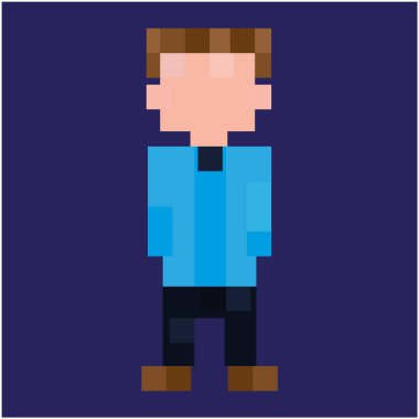 Kişi piksel sanatı