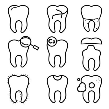 Diş simgeleri kümesi