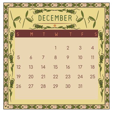 Çiçekli 2021 takvimi