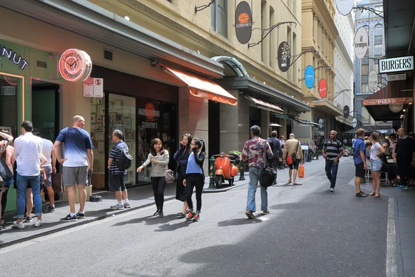 Melbourne street cafè — Foto Stock